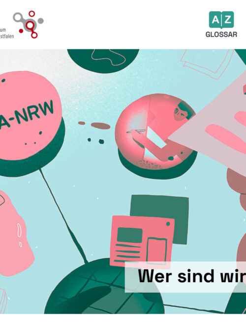 Blick auf den oberen Teil der Startseite der Webseite "www.ida-nrw.de"