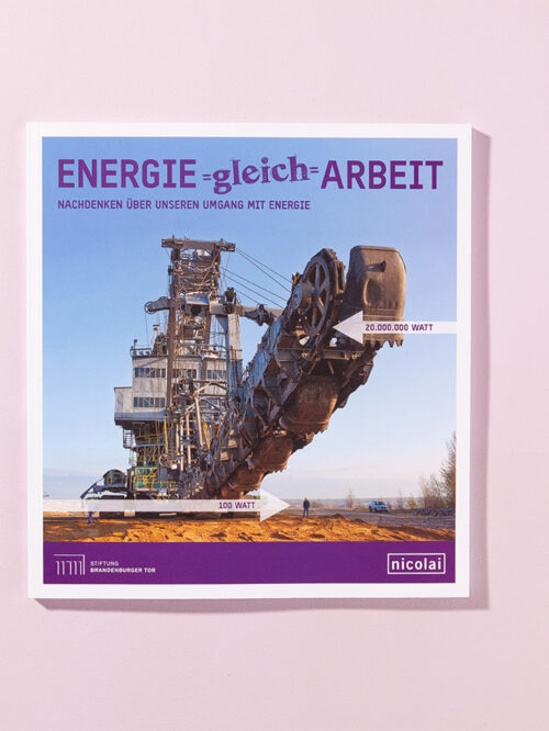 Cover des Katalogs zur Ausstellung "Energie = Arbeit"